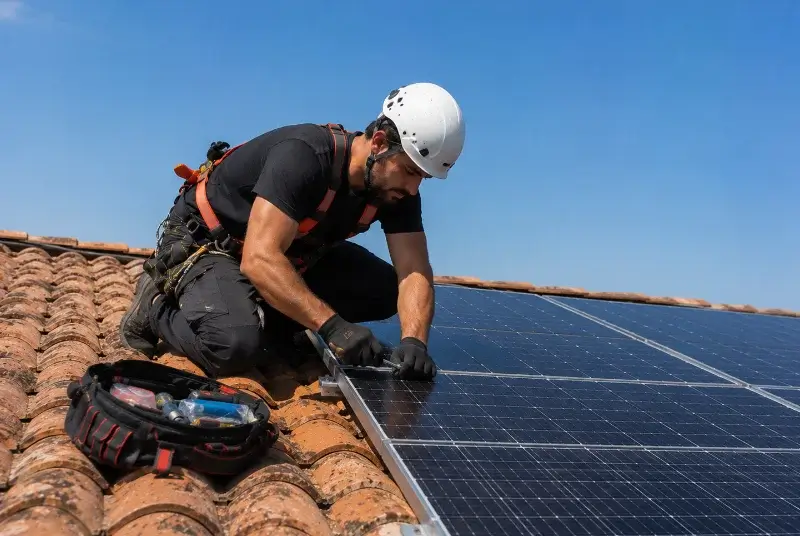 Maintenance et monitoring de panneaux solaires à Bibost